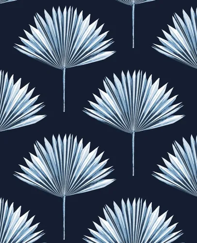 Vista 10 de NextWall Papel tapiz tropical para despegar y pegar de palmera (brote verde)