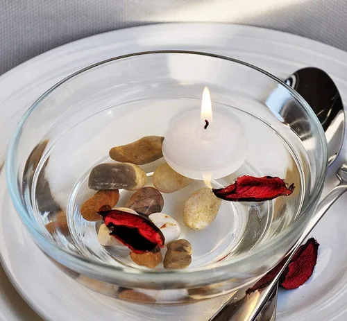Vista 6 de Portavelas votivo de flor de loto, portavelas budista de cobre, taza budista tibetana de ofrenda de agua, soporte para lámpara de aceite