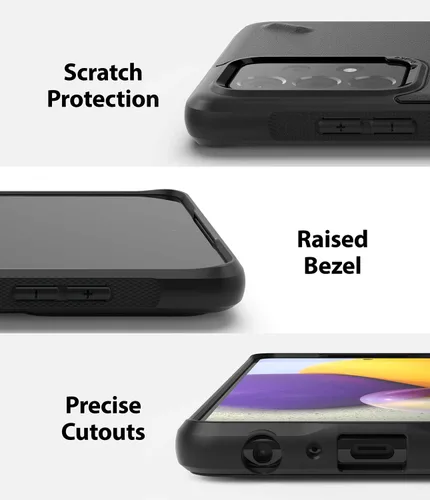 Vista 5 de Ringke Onyx Design - Funda compatible con Samsung Galaxy A72 5G, resistente y duradera, a prueba de golpes, con parte trasera de serigrafía, graffiti
