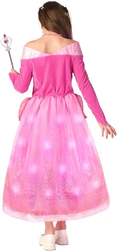 Vista 4 de Sumickx Vestido de princesa para niñas, disfraz de Halloween, cosplay, Navidad, fiesta de cumpleaños