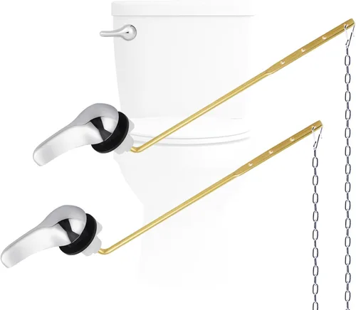 Vista 14 de Hygie Rinse Kit de repuesto de mango de inodoro de metal, ajuste frontal universal, palanca de inodoro compatible con estándar americano/Glacier