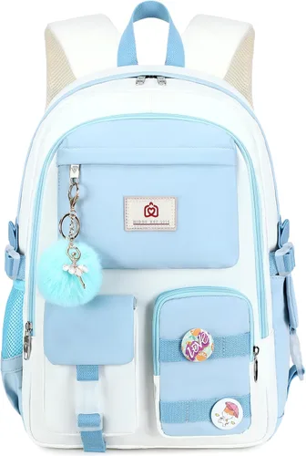 Vista 7 de Hidds Mochilas para laptop de 15.6 pulgadas, mochila escolar para escuela primaria, escuela secundaria, linda mochila antirrobo, mochila de viaje