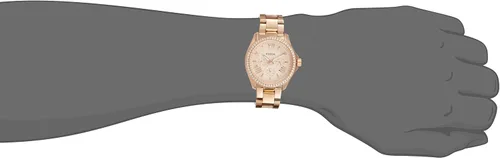 Vista 5 de Fossil AM4483 Cecile Reloj de mujer en tono oro rosa con cristales