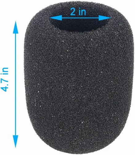 Vista 3 de YOUSHARES Filtro anti-pop para micrófono NT1-A - Funda de esponja para parabrisas de micrófono para Rode NT1-A, NT2-A, NTK, NT1000, NT2000, K2