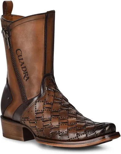 Vista 2 de CUADRA Botas urbanas para hombre en cuero genuino marrón, Marrón