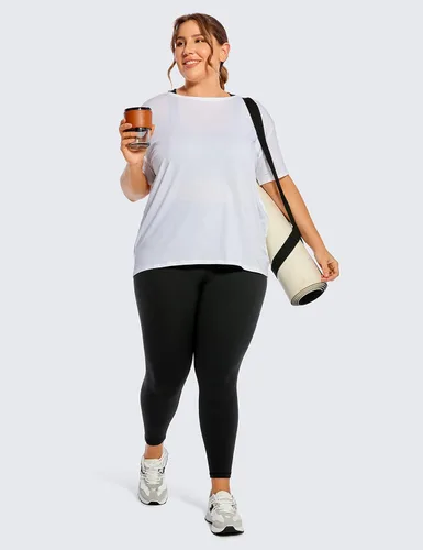 Vista 4 de CRZ YOGA Butterluxe - Leggings de talla grande para mujer de 25 pulgadas, cintura alta, pantalones de yoga de elastano suaves para entrenamiento