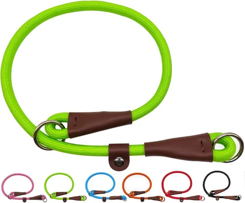 Vista 15 de MayPaw Collar ajustable de cuerda de nailon para entrenamiento de perros, collares de perro Martingala redondos sin tirones para perros pequeños