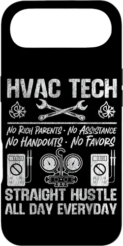 Vista 27 de HVAC Technician Tech Vintage HVAC Tech No Rich Parents No Case for iPhone 16