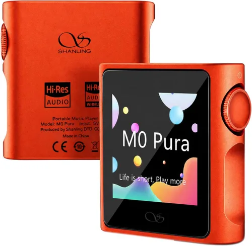 Vista 11 de SHANLING M0 Pura - Reproductor de MP3 de alta fidelidad portátil, reproductor de música de alta resolución, reproductor de audio digital Bluetooth
