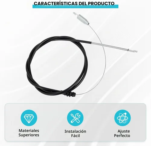 Vista 4 de Cable de control de tracción de repuesto 105-1845 compatible con cortadoras de césped autopropulsadas Toro Recycler de 22 pulgadas 20005, 20007