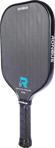 Vista 2 de EV2 Raw Toray T700 Paleta de pickleball de fibra de carbono con núcleo de EVA mejorado de 0.630 in