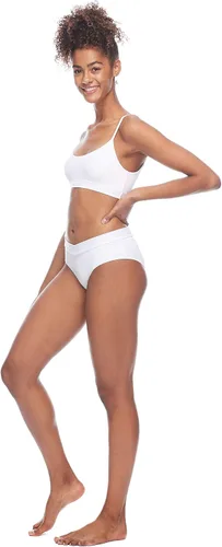 Vista 5 de Body Glove Traje de baño estándar ARO Bralette para mujer, Blanco