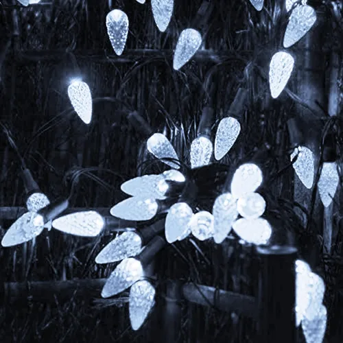 Vista 4 de Dazzle Bright Tira de luces de Navidad C6, 100 LED de 33 pies, luces de Navidad para exteriores, impermeables, conectables, 8 modos de luces
