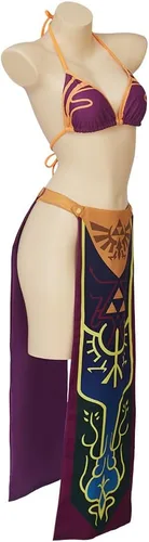 Vista 2 de MelangCos Disfraz de princesa para cosplay, lencería sexy para mujeres y niñas