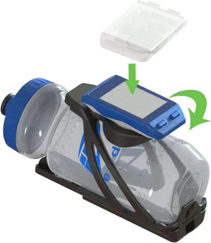 Vista 4 de Speedfil Z4 Between-the-Arms (BTA) Portabidón de agua con soporte para computadora.