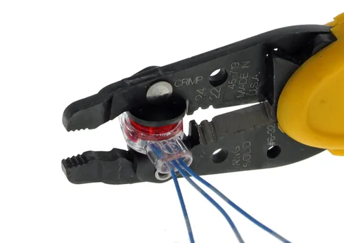 Vista 3 de Ideal Electrical 86-925 UR-I Conector IDC 19-26 Awg Conexión de empalme a tope sólido, rojo, (paquete de 100)