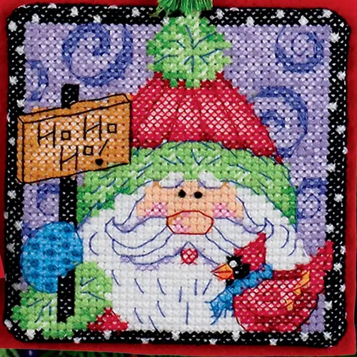 Vista 6 de Dimensions Kit de adornos de Navidad de punto de cruz contado, 6 piezas