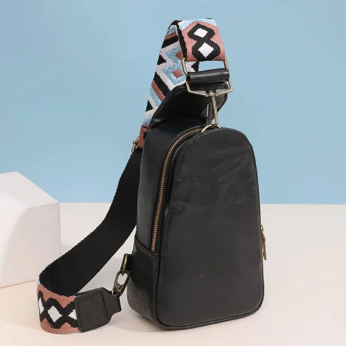 Vista 4 de Sling Bag for Women Fanny Pack Crossbody Bags for Women Chest Bags Cross Body Purse PU Shoulder Backpack