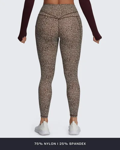 Vista 134 de Aoxjox Trinity - Pantalones de yoga de cintura alta con bolsillos para mujer, control de abdomen, cintura cruzada, leggings de entrenamiento suaves
