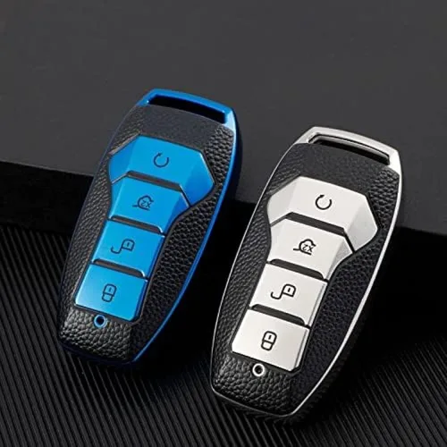 Vista 5 de Funda de cuero TPU para llave de coche, para BYD Lied Han Ev Tang Dm Qin Plus Song Pro MAX Yuan Car Protector Accesorios