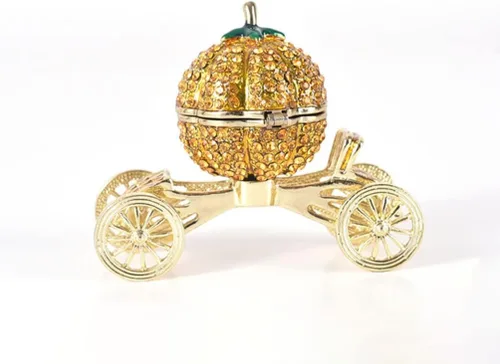 Vista 3 de BESPORTBLE Jarrones Decorativos Para Sala - Organizador de collar de calabaza, caja de almacenamiento de coche, caja de joyería de estilo europeo