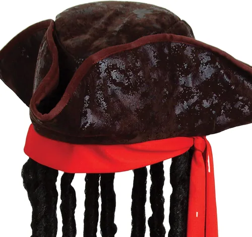 Vista 6 de Beistle Sombrero pirata caribeño con rastas