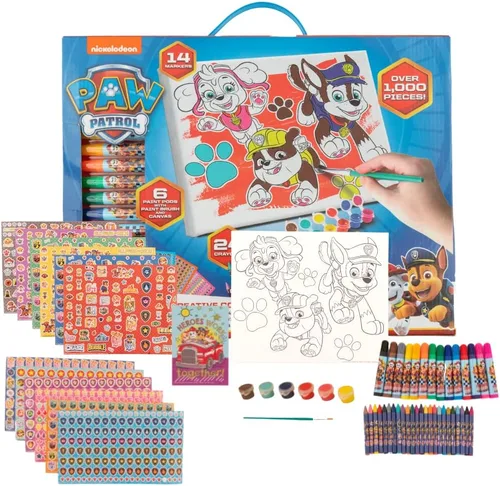 Vista 11 de Innovative Designs Cocomelon - Set de pintura y actividades creativas con lienzo para colorear para niños, más de 1000 piezas