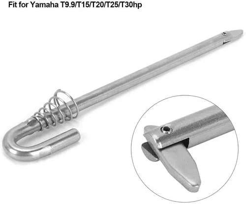 Vista 6 de Terisass Accesorios de motor fuera de borda - 6894316000 Motores fuera de borda Motor Inclinación Varilla Pin Lock Soporte para T9.9/T15/T20/T25/T30