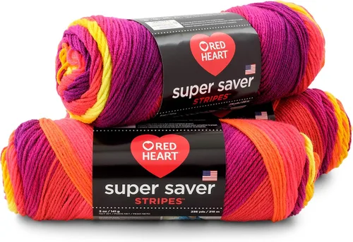 Vista 16 de RED HEART Paquete de 3 hilos Super Saver, ARAN paquete de 3