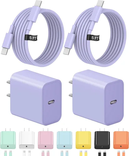Vista 18 de Cargador de carga rápida USB C de 3 pies para iPhone 17, 16, 15, carga rápida, paquete de 2 unidades para iPhone 17/17 Plus/17 Pro/17 Pro Max/iPhone