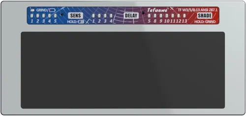 Vista 7 de Tefuawe Lente de soldadura automática dorada de 2x4 1/4, clasificación TIG de 2 amperios, sombra variable con múltiples ajustes, para Stick Mig Tig