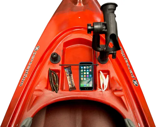 Vista 5 de Perception Sound 10.5 Siéntate dentro del kayak para pesca y diversión Dos soportes para cañas Almacenamiento trasero grande Dapper