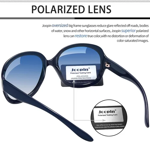 Vista 35 de Joopin Lentes de sol de gran tamaño para mujer, polarizados, grandes, para conducción, protección UV, grandes sombras