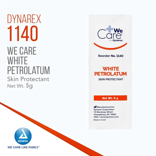 Vista 3 de Dynarex Petrolatum, gelatina de petróleo para piel seca o agrietada, gelatina de petróleo blanca calmante para irritaciones menores de la piel