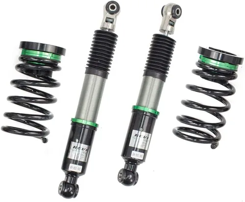 Vista 4 de Rev9 R9-HS2-063 Hyper-Street II Kit de bajada de suspensión de coilover de amortiguador, amortiguador monotubo con ajuste de rebote de 32 clics