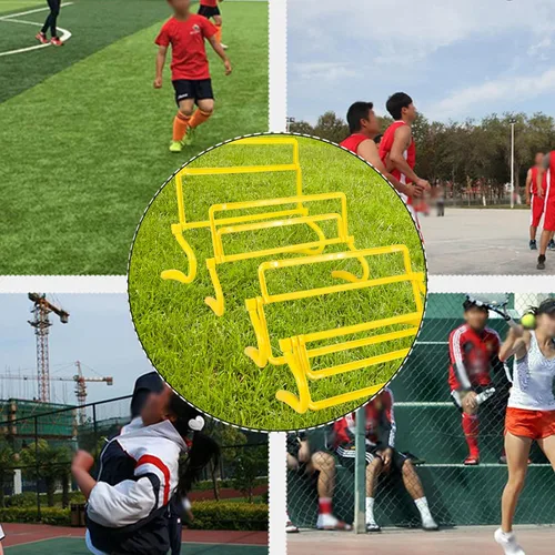 Vista 7 de El entrenamiento de velocidad ajustable de 4 alturas obstaculiza el equipo de entrenamiento de fitness y velocidad