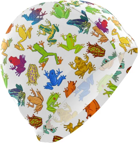 Vista 5 de Gorra de natación unisex para adultos, diseño divertido creativo de poliéster