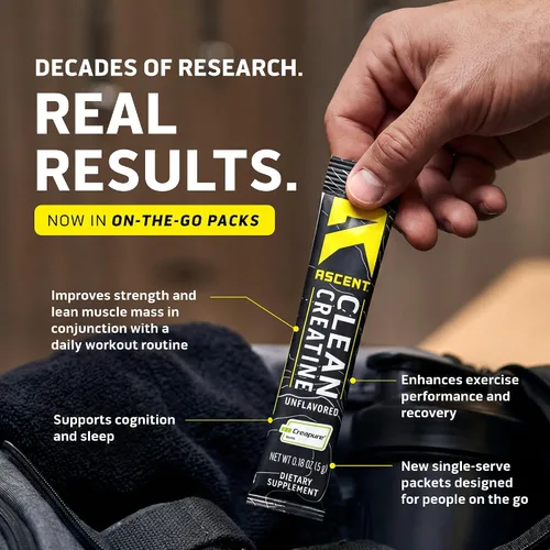Vista 2 de ASCENT Creatina Stick Pack 15ct, 0.18 OZ