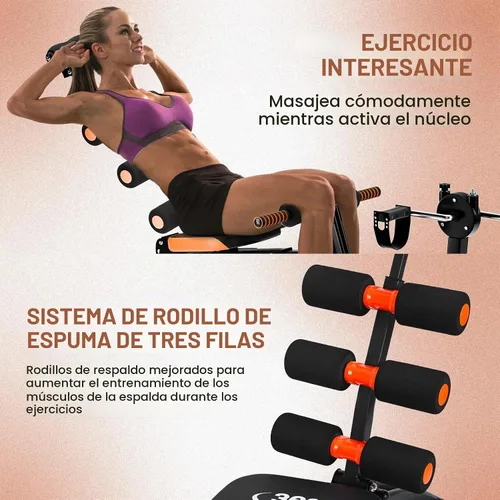 Vista 2 de YOXIER Máquina AB para entrenamiento de estómago, máquina multifuncional ajustable para entrenamiento corporal total, equipo de ejercicio abdominal