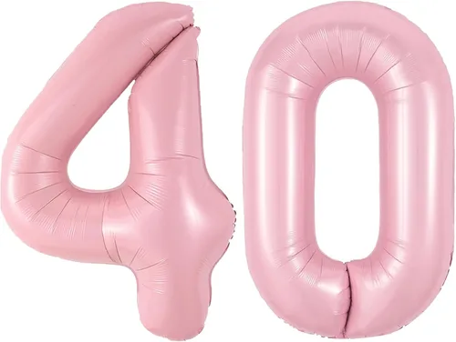 Vista 64 de Globos gigantes de números negros de 40 pulgadas, globos de aluminio de Mylar con helio para cumpleaños, globo número 0 para decoración de fiestas