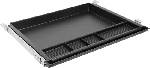 Vista 9 de Mount-It! Cajón para lápices debajo del escritorio, bandeja de almacenamiento oculta deslizante para suministros de oficina, organizador de 4