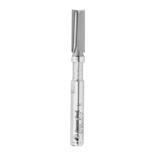 Vista 45 de Amana Tool 45487 - Broca de carburo con punta de carburo, 45487, vástago de 1/2 x 1/4 pulgadas con rodamiento de bolas superior