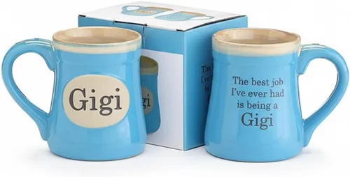 Vista 3 de burton+BURTON GiGi Taza de café de cerámica de 18 onzas, taza de té floral rosa en caja de regalo decorativa a juego, selección de regalo del día