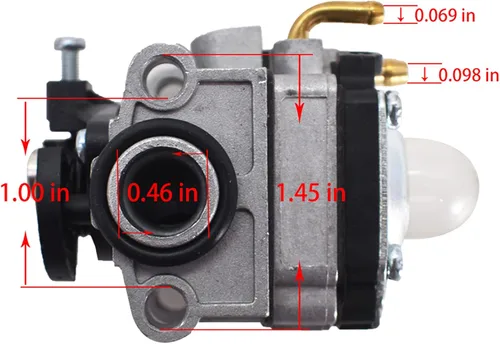Vista 3 de munirater Kit de carburador de repuesto para Robin Subaru EH035 Horizontal Motor Carb con bujía, 5936014000