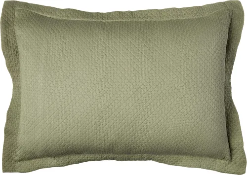 Vista 4 de Cubrecama doble Superior Diamond Solitaire de algodón de primera calidad Jacquard Matelassé con fundas de almohada a tono, color aguamarina, Verde