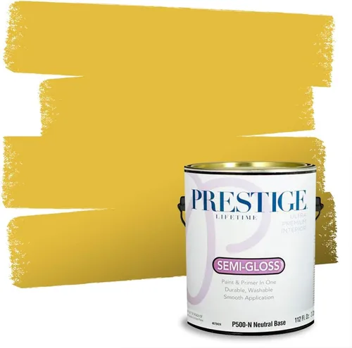 Vista 120 de PRESTIGE Pinturas de pintura exterior e imprimación en uno, 1 galón, plano, combinación comparable de Benjamin Moore* Pila de heno
