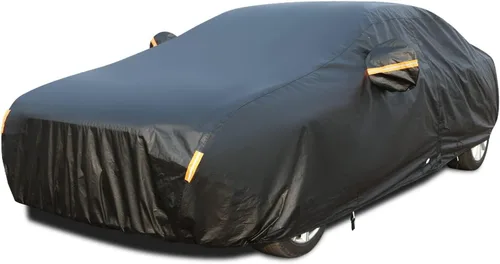 Vista 11 de Tecoom Funda impermeable para todo tipo de clima, resistente al viento, protector de granizo con forro polar y puerta con cremallera, protección