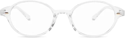 Vista 16 de FEISEDY Gafas de luz azul ovaladas vintage para mujeres y hombres, elegantes y ligeras de los años 90, anteojos falsos Nerd Y2k marco B0242