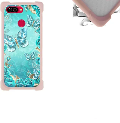 Vista 12 de jioeuinly Funda compatible con ZTE Blade X1 5G Phone Case PC Backplane + cubierta de silicona suave marco XSH