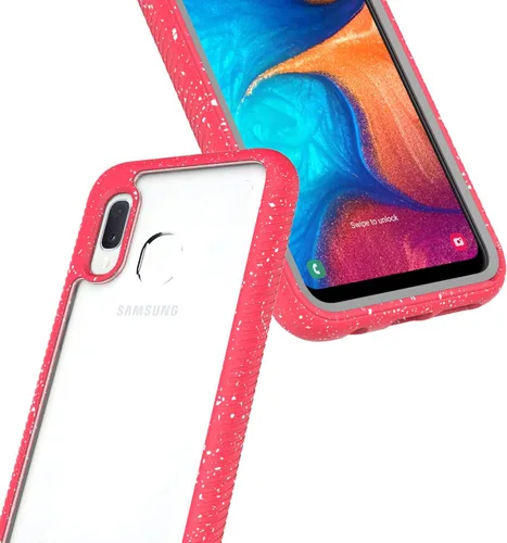 Vista 4 de Funda protectora transparente de cuerpo completo resistente con protector de pantalla integrado a prueba de golpes, diseñada para Samsung Galaxy